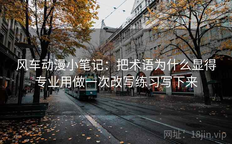 风车动漫小笔记:把术语为什么显得专业用做一次改写练习写下来